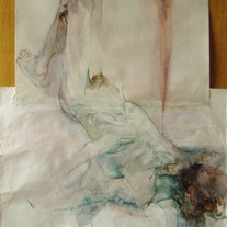 Untitled - 125x100 cm, tempera on paper