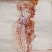 Untitled - 100x70 cm, tempera on paper